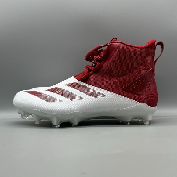 Adidas Adizero Chaos Football Cleats White Red Men\'s Size 10 IF5119 High Top main image 5